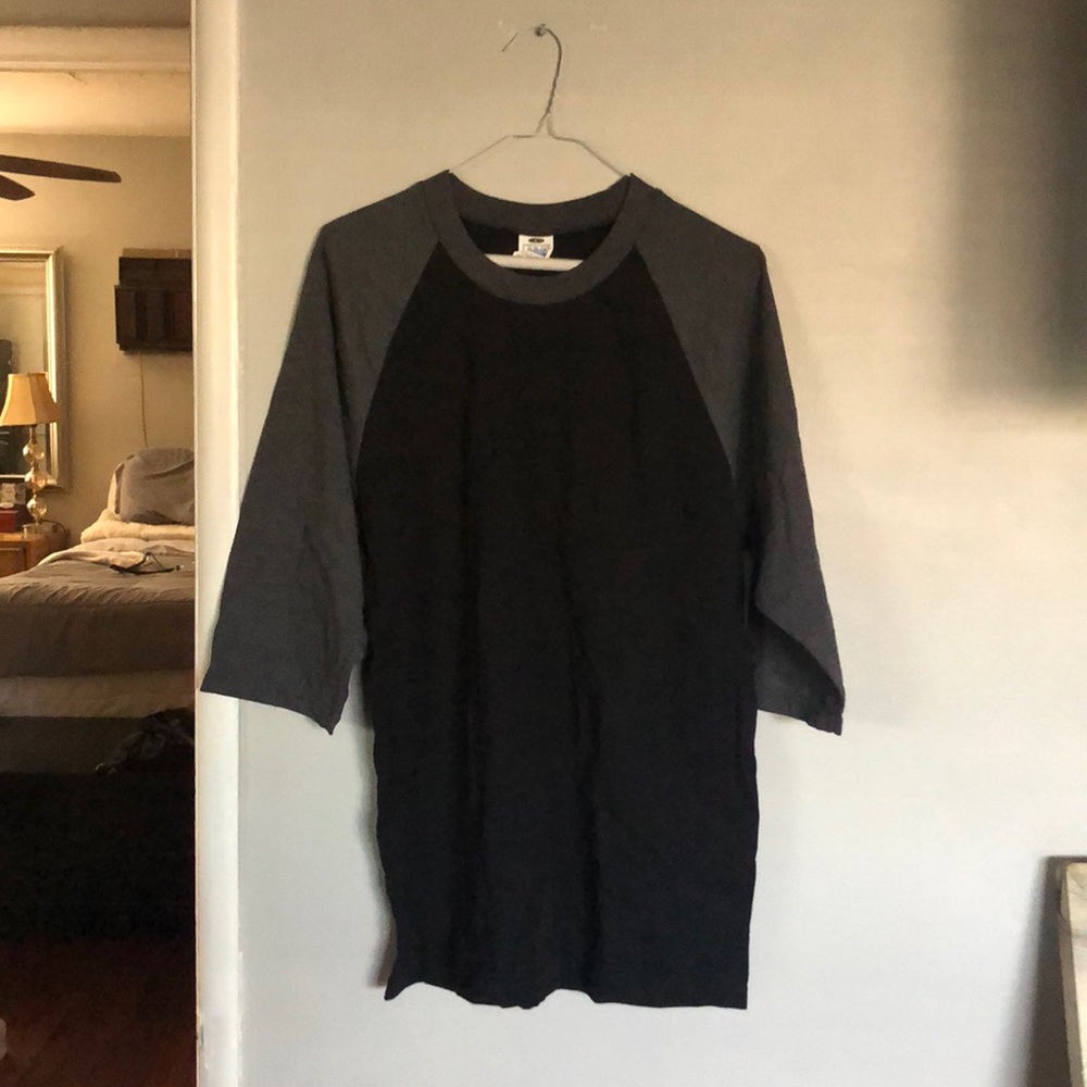 Men's 3/4 Sleeve Crew Neck Baseball Shirt